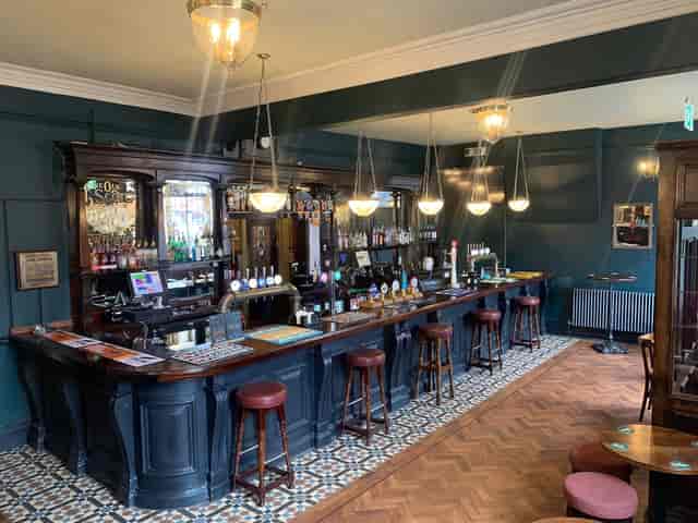 Stylish bar area in The Village, perfect for networking events and informal meetings.