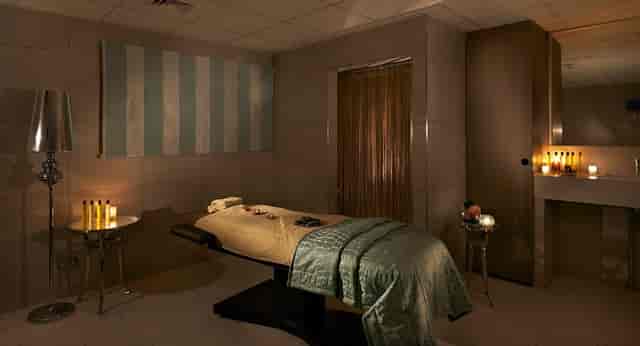 Lichfield Suite spa room with calming decor for wellness retreats and corporate events.