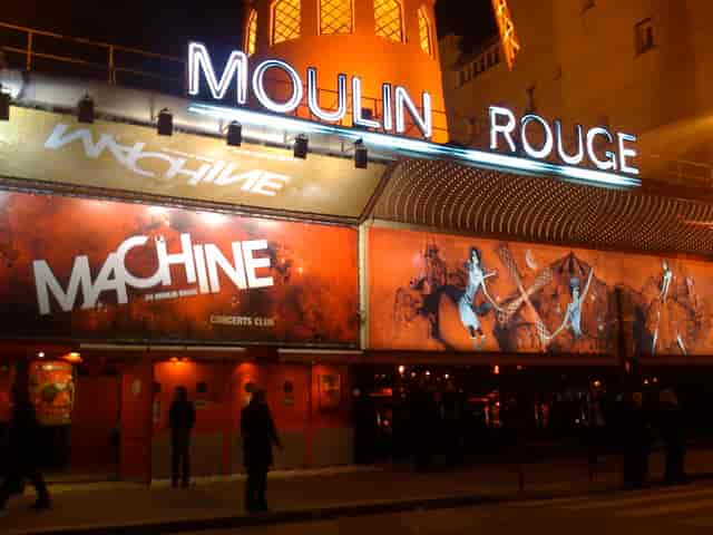 Moulin Rouge venue exterior, perfect for unique events and performances.