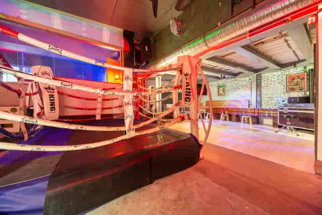 Boxing ring in A.VENUE 58, ideal for corporate retreats and fitness events.
