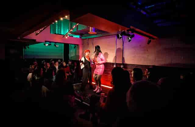 Vibrant performance space at 4Below, King's Head Theatre for engaging entertainment events.