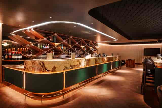 Sleek Bentley Record Room bar at Co-op Live, perfect for upscale social events.