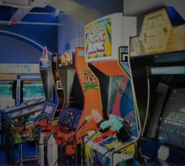 Vibrant arcade setup with classic gaming machines for corporate events in Newcastle.