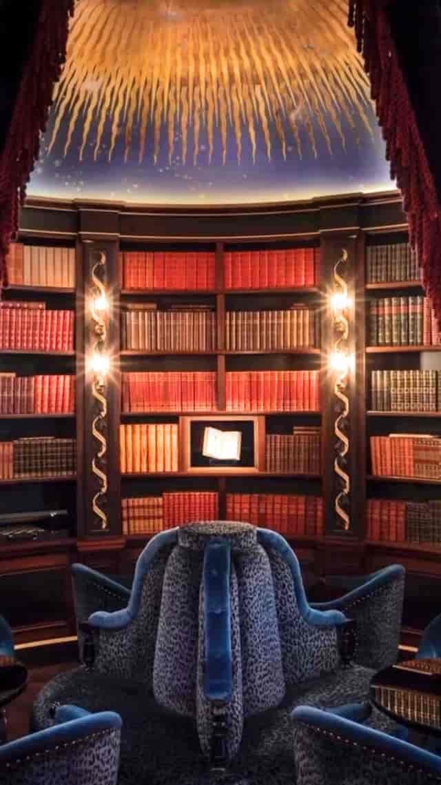 Elegant library in Maison Proust, perfect for book launches and intimate events.