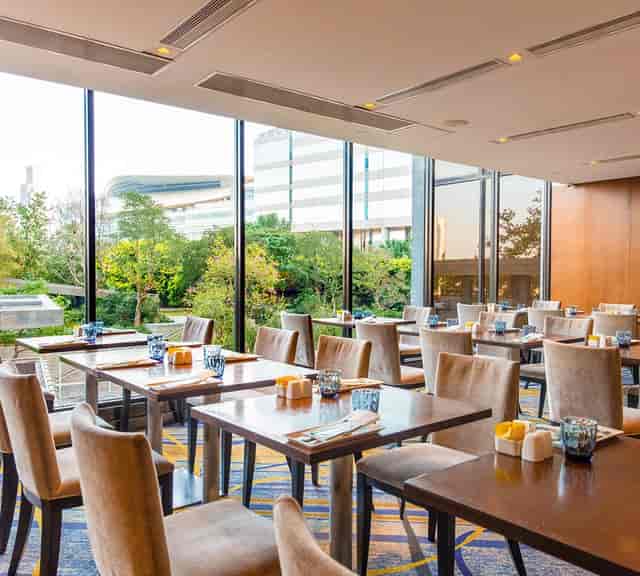 Elegant dining area at The Terrace, ideal for networking breakfasts and luncheons.