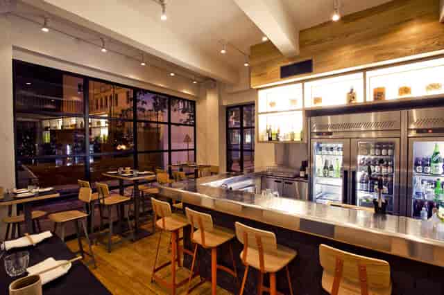 Modern restaurant backroom at Yardbird, ideal for intimate gatherings and corporate events.