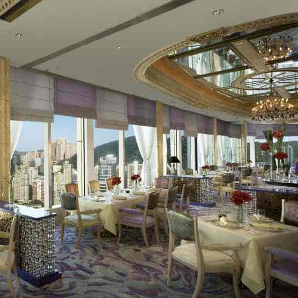 Elegant meeting room with panoramic city views for corporate events at Regal Hongkong Hotel.
