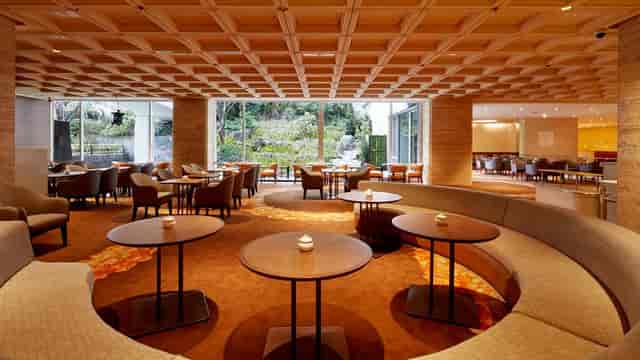 Magnolia Hall, Tokyo Prince Hotel - stylish event space with flexible seating for networking.