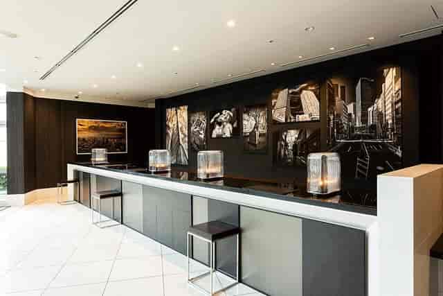 Sleek reception area at Shibuya Excel Hotel Tokyu for events and networking.
