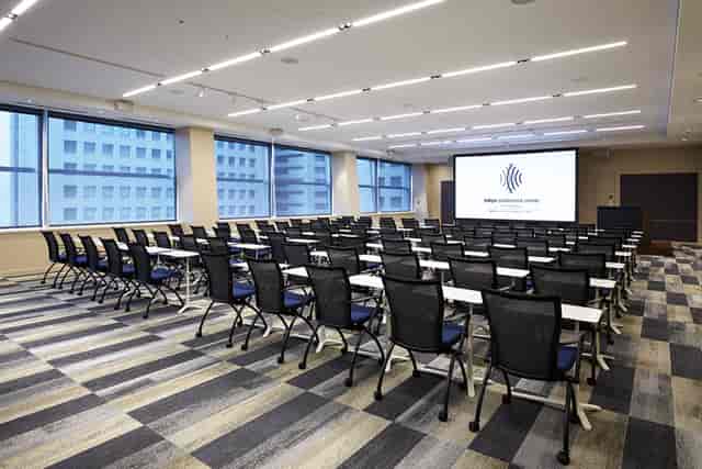 Meeting Hall in Tokyo Conference Center Shinagawa, ergonomic chairs for seminars and workshops.
