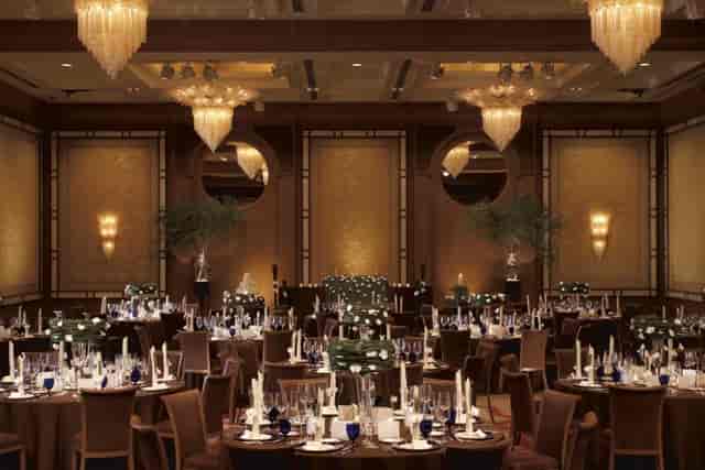 Ritz-Carlton Grand Ballroom, elegant decor for weddings and corporate events.