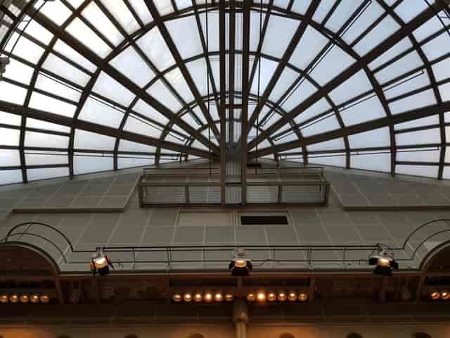 Atrium in Spiral: spacious venue with glass ceiling, perfect for conferences and events.