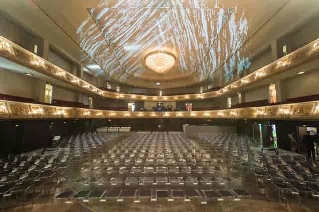Admiralspalast Berlin auditorium with clear chairs, ideal for conferences and performances.
