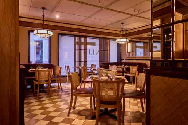 Elegant dining space in NIJŪ, perfect for networking dinners and corporate events.