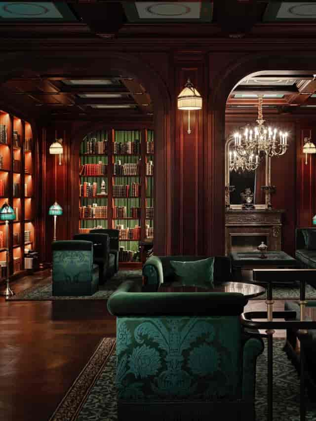 Sophisticated meeting space with wooden paneling at L'Escape Hotel for intimate gatherings.