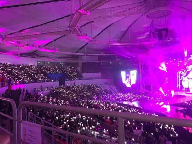 SK Handball Stadium event with engaged audience and vibrant lighting for dynamic performance.