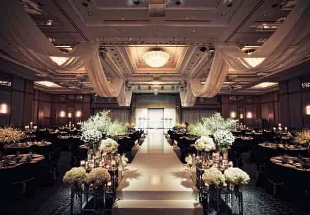 Grand Ballroom at JW Marriott Seoul with elegant decor for weddings and corporate events.