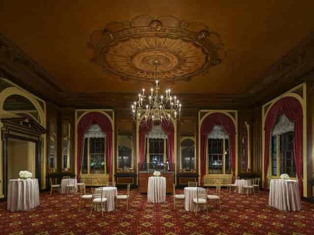 Elegant St. James Room at Fairmont Copley Plaza, perfect for upscale events and receptions.