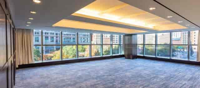 Spacious conference center in InterContinental Boston with city views, ideal for corporate events.