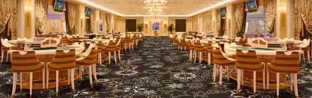 Executive Boardroom at Encore Boston Harbor, elegant seating for corporate events.