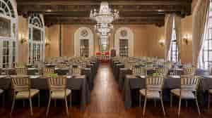 Astor Ballroom at St. Regis D.C., elegant chandeliers, ideal for formal events and banquets.