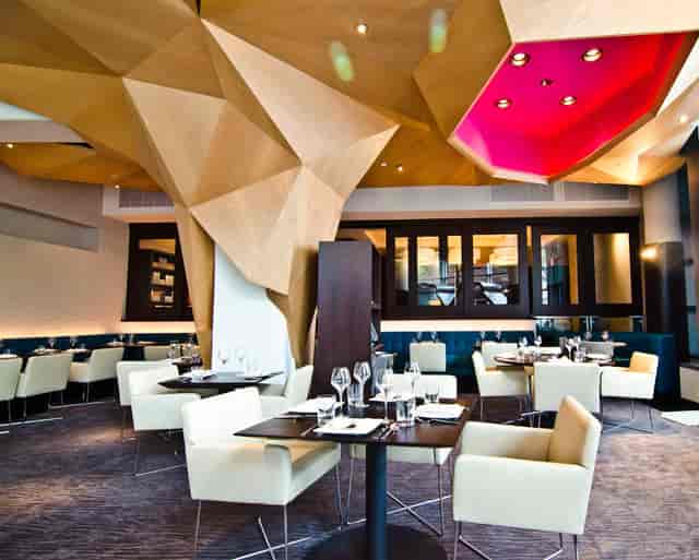 Chef's Table Room at Rasika West End, modern design for upscale events and private dinners.
