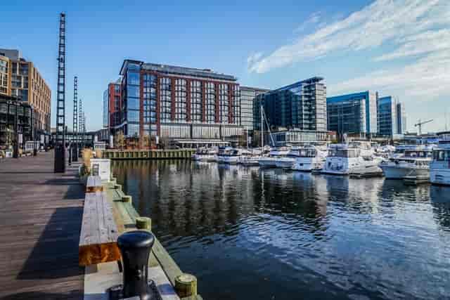 Vibrant waterfront venue at The Slip, ideal for outdoor events and receptions in D.C.