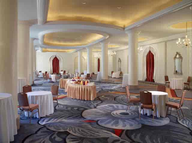 Elegant Diplomat Ballroom at Omni Shoreham Hotel, ideal for conferences and social gatherings.