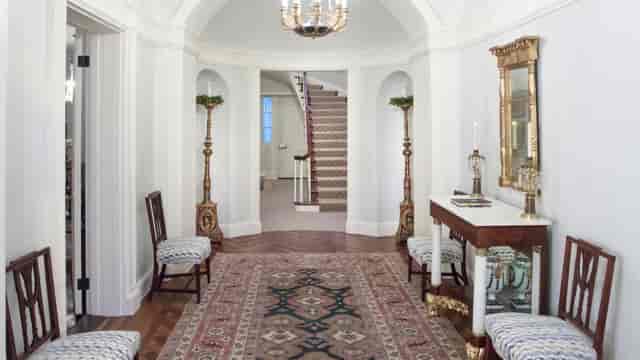 Elegant foyer in Historic Parlors, Decatur House; perfect for events and networking.
