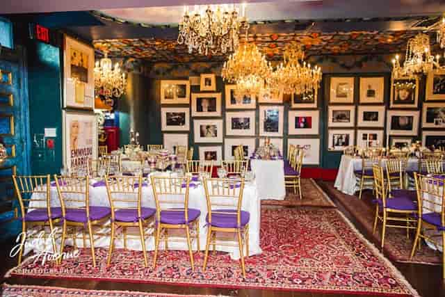 Elegant ballroom with luxurious decor, perfect for upscale events and celebrations.