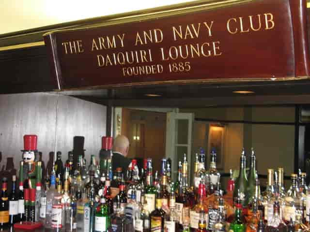 Cocktail bar at The Occidental, showcasing historic charm for networking events.