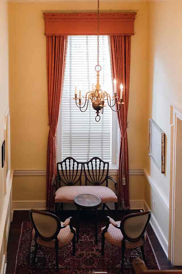 Elegant entryway of The Bliss Room at City Tavern, perfect for upscale events and gatherings.