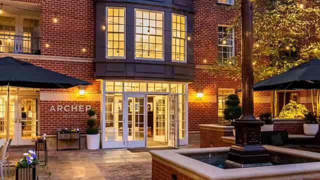 Lorien Suite entrance at Archer Hotel Alexandria, ideal for meetings and events.