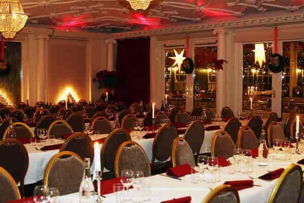 Elegant banquet hall at Hotel Skeppsholmen, perfect for formal events and celebrations.