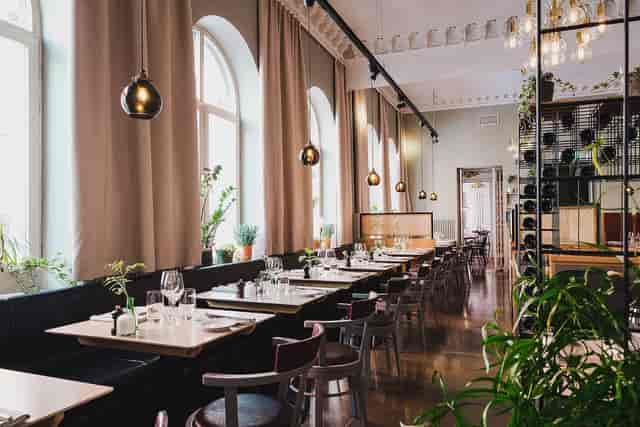 Stylish Nalen Restaurang with elegant decor for intimate gatherings and corporate events.