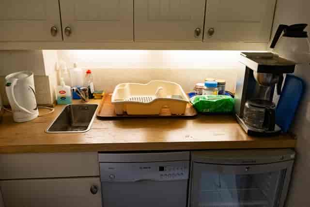 Functional kitchen in Bradford Cathedral's Chapter House, ideal for event catering.