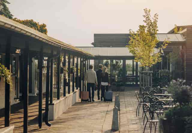 Outdoor venue at Restaurant Skog, Sigtunahöjden, ideal for meetings and events.