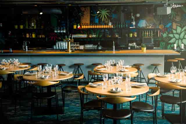 Vibrant dining space at Clarion Hotel Stockholm, perfect for events and celebrations.