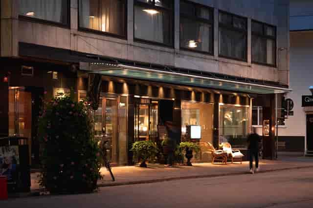 Stylish lobby at Mornington Hotel Stockholm City, ideal for events and gatherings.