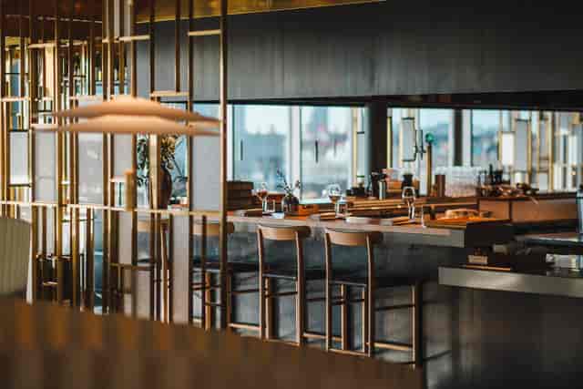 Modern restaurant in Hobo Hotel, ideal for upscale events and intimate meetings.