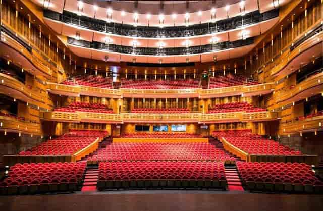 Shanghai Grand Theatre auditorium with tiered seating, ideal for events and performances.