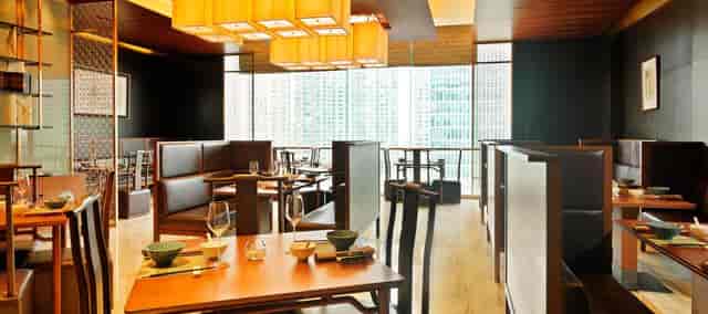 Modern dining suites in Suntime Century Restaurant, ideal for upscale events and meetings.