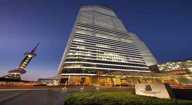 Modern skyscraper at The Portman Ritz-Carlton, Shanghai, ideal for corporate events.