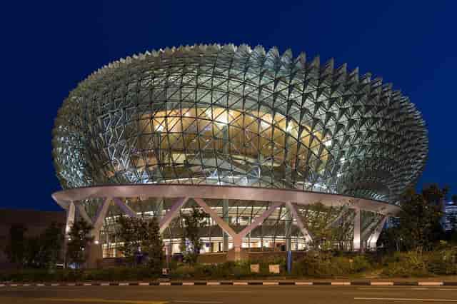 Theatre at Esplanade, Singapore: striking architecture for concerts and events.