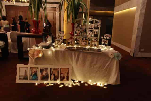 Jasmine Room at Hotel Fort Canning, elegant event table with fairy lights for weddings.