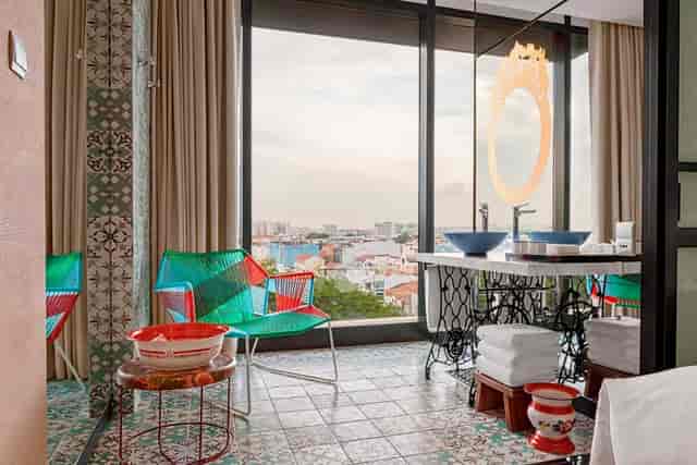 Vibrant Joo Chiat Room at Hotel Indigo, ideal for creative meetings and networking events.