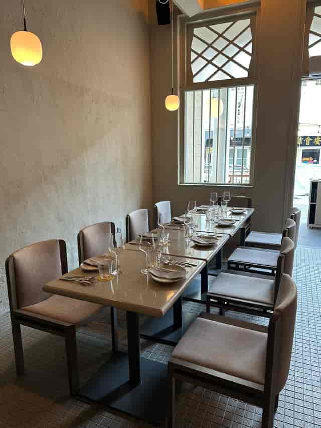 Elegant dining table in private room for corporate dinners and networking events.