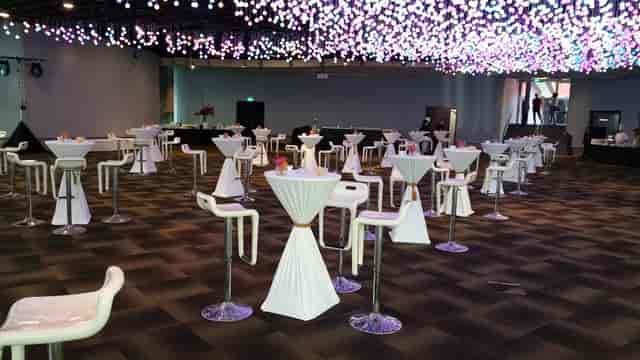 Waterview Room at Gardens by the Bay: modern event space for cocktail receptions.