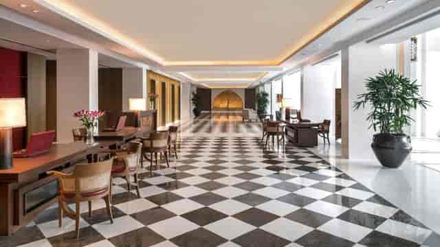 Elegant conference room at The Oberoi, New Delhi, ideal for corporate meetings and events.