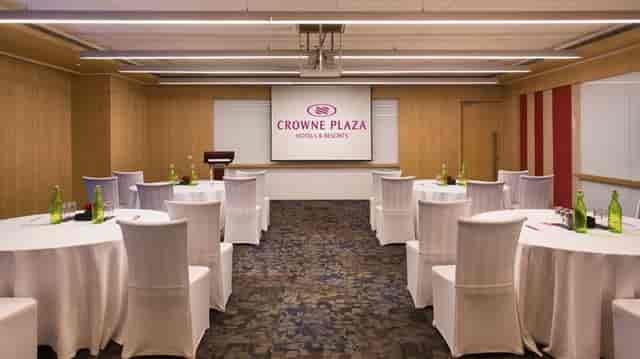 Conference center at Crowne Plaza Greater Noida, ideal for corporate meetings and workshops.